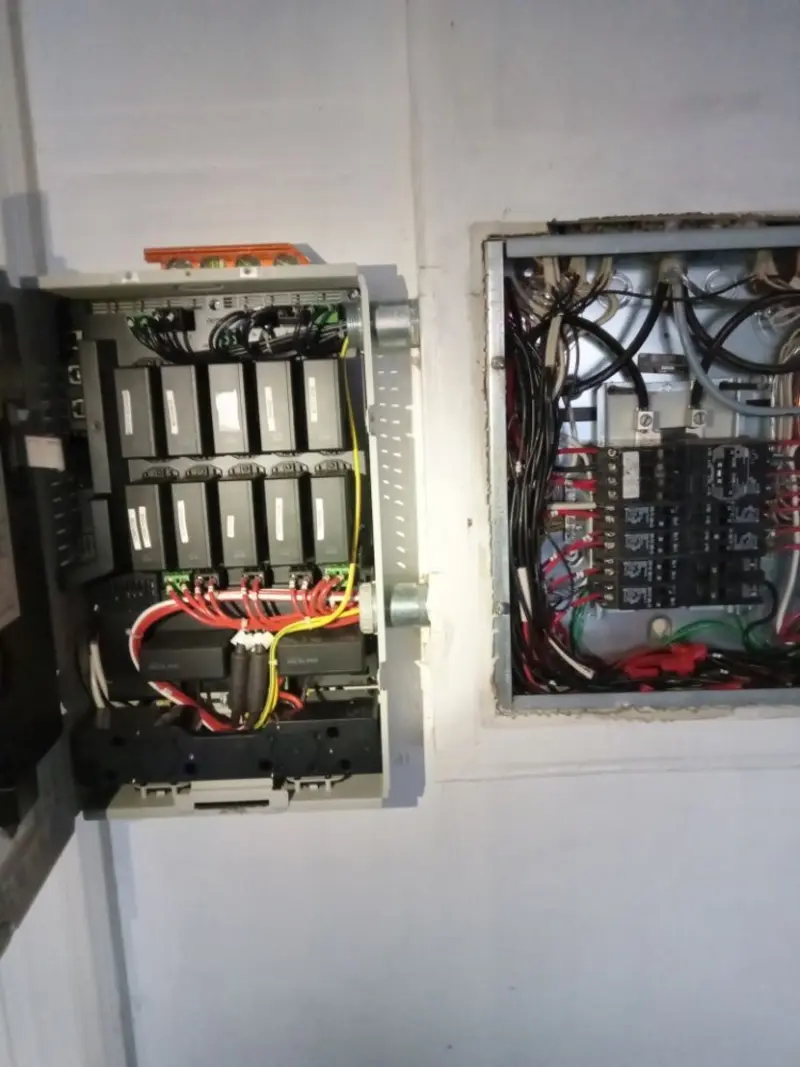 Electrical panel upgrade completed for Security Camera Wiring in Ballston